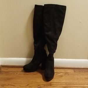 Over the knee tall heel boots